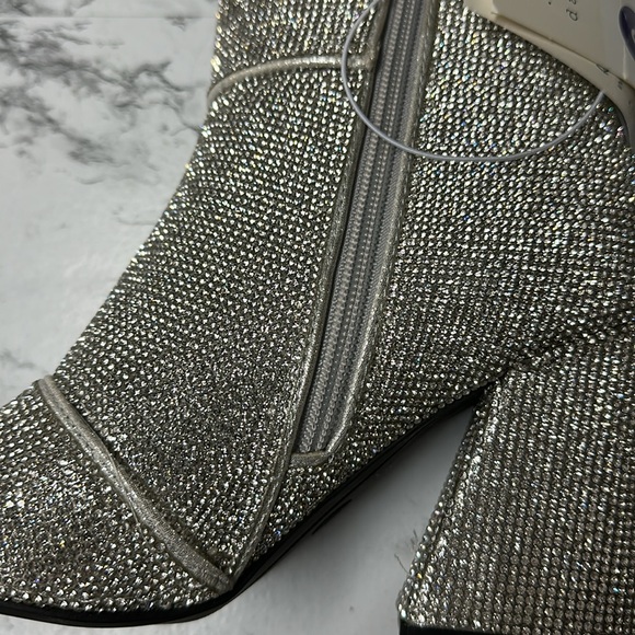 A New Day Women’s Cailin Silver Glitter Ankle Boots Size 6 - Picture 13 of 16